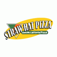 Straw Hat Pizza Logo PNG Vector