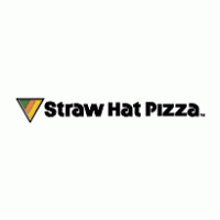 Straw Hat Pizza Logo Vector