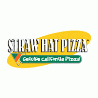 Straw Hat Pizza Logo PNG Vector