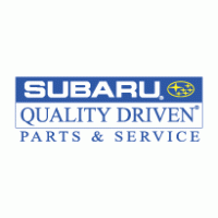 Subaru Quality Driven Parts & Service Logo PNG Vector