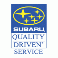 Subaru Quality Driven Service Logo PNG Vector