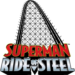 Superman Ride of Steel Logo PNG Vector