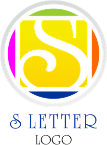 S Letter Circle Logo PNG Vector