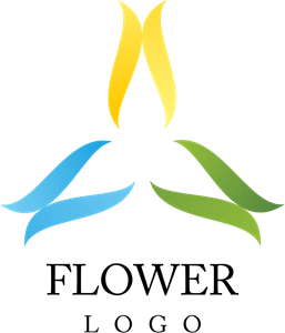 S Letter Flower Logo PNG Vector