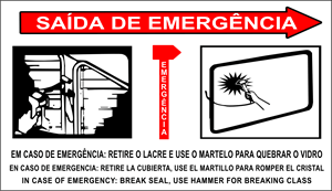 Saida de Emergencia Logo PNG Vector