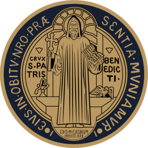 Saint Benedict Medal Logo PNG Vector