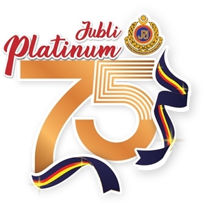 Sambutan Ulang Tahun JPJ Ke-75 JPJ Malaysia Logo PNG Vector