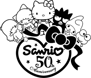 Sanrio 50th Anniversary (Hello Kitty) Logo PNG Vector