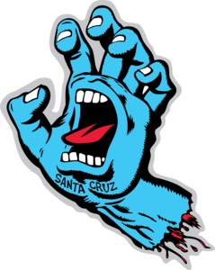 Santa Cruz Screaming Hand Logo PNG Vector