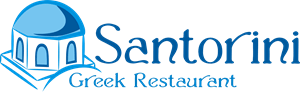 Santorini Restaurant Logo Vector