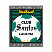 Santos Laguna 20 aniversario Logo PNG Vector