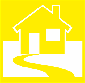 Sarı Beyaz Ev Yellow White House Logo PNG Vector