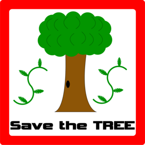 Save the tree Logo PNG Vector
