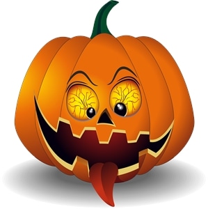 scary pumpkin Logo PNG Vector
