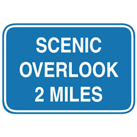 SCENIC OVERLOOK 2 MILES SIGN Logo PNG Vector