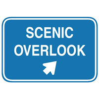 SCENIC OVERLOOK DIRECTION SIGN Logo Vector