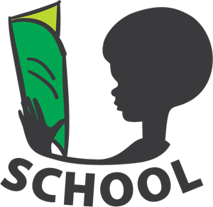 School Student Reading a Book Logo PNG Vector