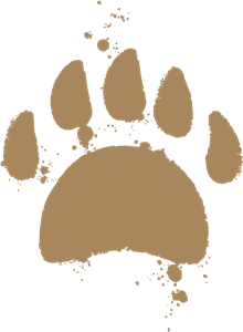Scruffy Bear Pictures PAW Logo Vector