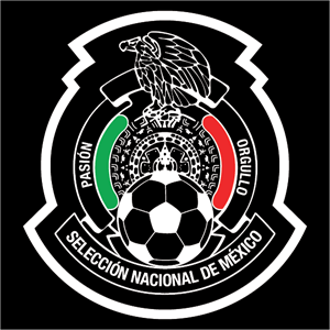 Selección de Futbol de México (negro) Logo PNG Vector