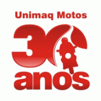 Selo 30 Anos Unimaq Motos Logo Vector
