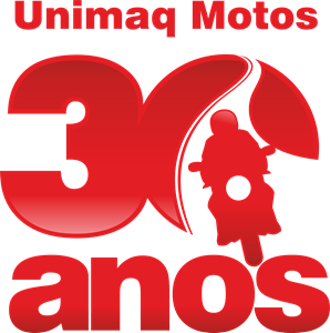 Selo 30 Anos Unimaq Motos Logo PNG Vector