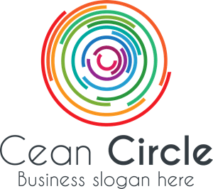 Semi Circles Initial Logo PNG Vector