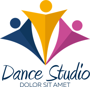 Set of dance studio Logo PNG Vector