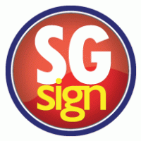 SG Sign Logo Vector
