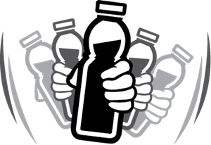 shake the bottles Logo Vector
