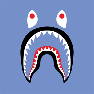 shark a bathing ape Logo Vector