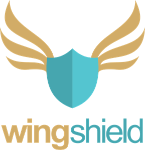 Shield protection wing Logo Vector