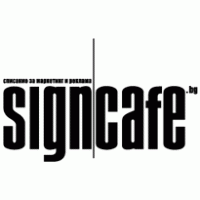 Sign Cafe Logo PNG Vector