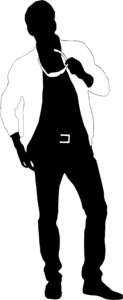 Silhouette Man Logo PNG Vector