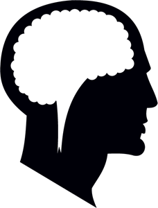 SILHOUETTE OF A HEAD Logo PNG Vector