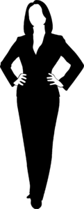 Silhouette Woman Logo Vector