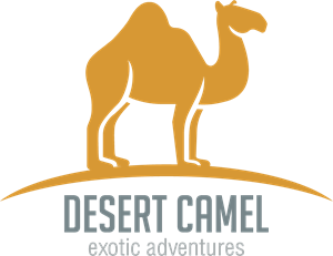 Simple desert camel Logo PNG Vector