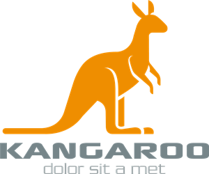 Simple kangaroo Logo Vector