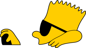 Simpsons Bart Logo PNG Vector