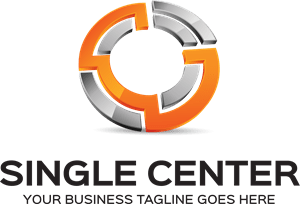 Single Center Design Logo PNG Vector