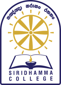 Siridhamma College Crest Logo PNG Vector