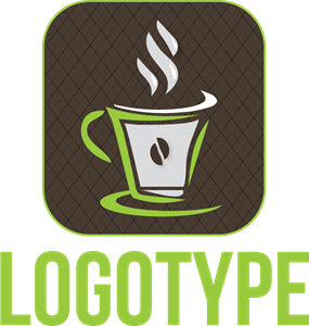 Sketchy Coffee Cup Logo PNG Vector