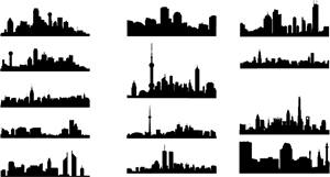 Skylines Cityscape Logo PNG Vector