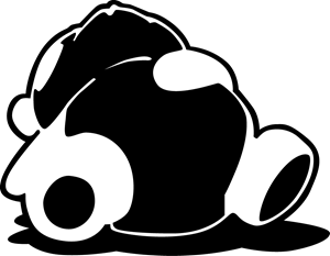 Sleepy Panda Logo PNG Vector