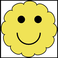 SMILING SUN WEATHER SYMBOL Logo Vector