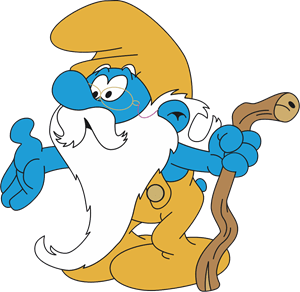 Smurf Grandfather Logo PNG Vector (EPS) Free Download