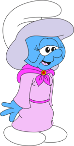 Smurf Grandmother Logo PNG Vector