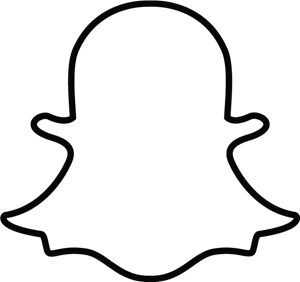 Snapchat ghost Logo Vector