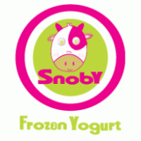 SnobY Frozen Yogurt Zone Logo Vector