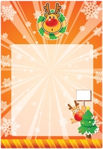 snowflake christmas card Logo PNG Vector
