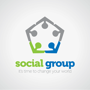 Social Group Logo PNG Vector
